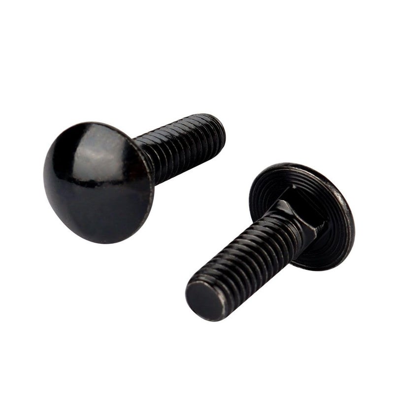 VAMUOEFL 1/2-13 x 1 Carriage Bolts Screws Black Finish, Round Head Square Neck, 304 Stainless Steel 18-8, UNC Full Machine Coarse Thread, 5Pcs - Image 5